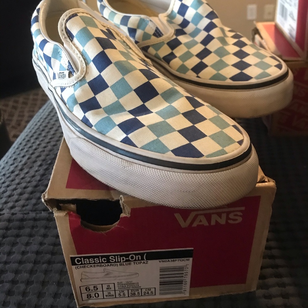 Classic slip on Vans checkerboard